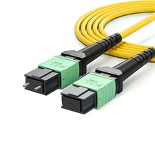 MPO Male to MPO Female APC Fiber Optic Patch Cord 8 / 12 Core Type B Single Mode picture