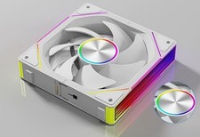 New Jungle Leopard Interstellar V2 RS/SE 120mm White ARGB Reverse Blade Case Fan picture