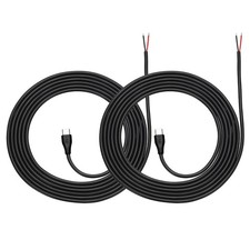 2Pcs 2m/6.56Ft USB C Pigtail Cable, 5V 5A Type C to 2 Pin Wires, Black picture