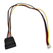 100pcs Mini 4 Pin PH 2.0mm Female to 15 Pin SATA Female HDD Power Supply Cable picture