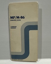 Vintage 1982 Digital Research MP/M-86 Command Summary Booklet picture