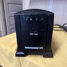 Minuteman PRO1100E Line Interactive Rack Tower UPS working but needs new battery picture