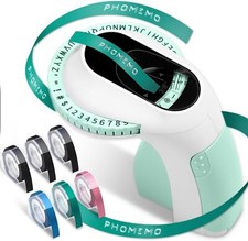 Phomemo Embossing Label Maker Machine Portable w/ 6 Tapes for Dymo Omega Xpress picture