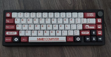 Custom K/B GMK67 Gateron Milky Yellow Switches | modded, Blk (Retro keycaps) picture