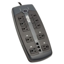 Tripp Lite TLP1008TEL 10-Outlet Surge Protector with Telephone Protection (Wi... picture