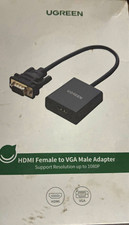 UGREEN HDMI Female to VGA Male AV Adapter/Converter 1080p Black Model 20694 picture