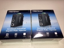 Lot of 2 TRENDnet TI-IG30 Hardened Industrial Gigabit PoE+ Injector NEW picture