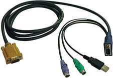 NEW Tripp Lite By Eaton Connectivity P778-010 6 Ft Usb / Ps2 Kvm Switch Cable picture