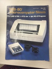 Vintage Mar 1984 TRS-80 Microcomputer News LMP 2150 PTC-64 8K PC-2 Program Scrip picture