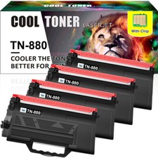 4 PACK TN880 Toner Compatible With Brother DCPL5900 6700 5600 5650 5700 5850 picture
