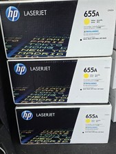New Genuine OEM HP 655A Yellow Toner Cartridge CF452A Factory Sealed picture