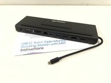 Manhattan USB-C 11in1 Triple Monitor Docking Station HDMI DisplayPort VGA 153478 picture