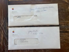 Vintage Apple Computer Inc Payroll Check Envelopes 1986 Lot of 2 Sealed picture