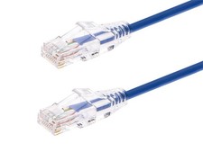 Monoprice Cat6 Ethernet Patch Cable - 1 feet - Blue | Snagless RJ45 Stranded picture