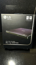 BRAND NEW LG Ultra Slim External BLU-RAY Writer USB 2.0 USB-Powered Mac/PC Black picture