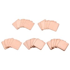 Flat IC Chipset Thermal Copper Heatsink for CPU GPU  15 x 15mm Total 25pcs picture