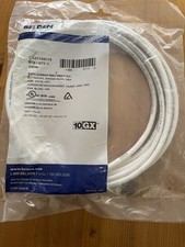 Belden CA21109015 Cat 6A 15Foot White Bonded Pair Patch10GX Cable New picture