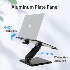 worker Laptop Stand for Desk Adjustable Height, Gas Spring Laptop Holder JOY picture