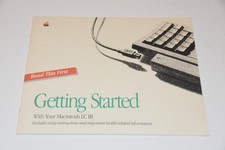 vintage 1992 Apple Getting Started with Your Macintosh LCIII Manual 030-2927-A picture