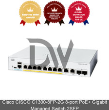 Cisco CISCO C1300-8FP-2G 8-port PoE+ Gigabit Managed Switch 2SFP picture