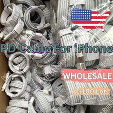 Wholesale Lot For iPhone 14 13 12 11 Pro XR 8 Fast Charger PD USB C Type C Cable picture