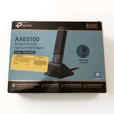 TP-Link AXE5100 Wi-Fi 6E Tri-Band Ultra-Fast Wireless USB Adapter (TXE5100U H)™ picture