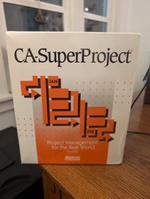 BRAND NEW CA-SuperProject For MS-DOS Still In Shrink Wrap. Absolutely RARE. picture