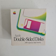 Vintage Apple Double-Sided Disks 2MB High Density Floppy Disk Box Lot Macintosh picture