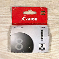Genuine Canon CLI-8BK Black Ink Cartridge OEM PIXMA Printer Ink New picture