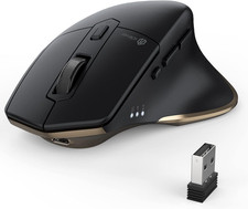 2400DPI iClever Wireless Mouse Bluetooth USB Rechargeable Computer Mouse picture