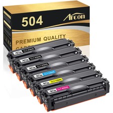 6 Pack CLT-K504S 504S Toner for Samsung SL-C1810W C1860FW CLX-4195 CLP-415N  picture