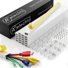 Self-Adhesive Cable Raceway Kit, 26ft Wire Hider for TV & HDMI Cables, 20 Channe picture
