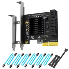 GLOTRENDS SA3026-C 6-Port PCIe X4 SATA Expansion Card 6-port, PCIE 3.0 X2 picture