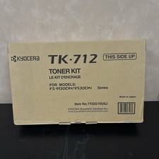 Genuine Kyocera Mita TK712 Black Toner Cartridge FS-9130DN FS-9530DN picture
