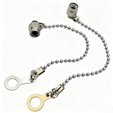 10~50pcs SMA Metal Protective Dust Cover Dual Fixed Lanyard Dust Stopper Cap Cov picture