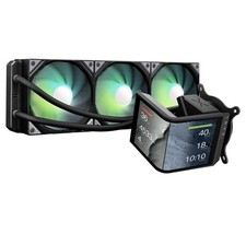 TRYX PANORAMA SE 360 ARGB White AIO Liquid Cooler with 6.67” 2K 60Hz Rotatable A picture