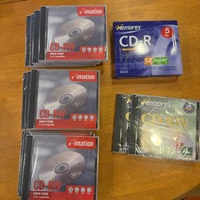 Lot of 10 New/Sealed 1x-4x Imation CD-RW 650MB-74 MINS Plus 3 Other Sealed CD-R picture