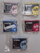 NEW GENUINE - EPSON 99 FULL SET INK CARTRIDGES COLOR CYAN YELLOW MAGENTA LIGHT picture