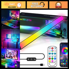 RGB Monitor Light Bar - Dimmable LED Desk Lamp with Dynamic Rainbow Effects, Rem picture