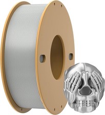 PLA+ 1.75mm 250g Silk Silver 3D Printer Filament Neatly Wound No Tangle picture