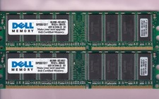 2GB 2x1GB PC3200 DDR-400 DELL Kingston SNP8300/1GX17 DESKTOP RAM MEMORY KIT DDR1 picture