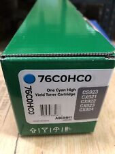 Genuine Lexmark 76C0HC0 Cyan High-Yield Toner - NEW SEALED picture