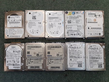MIXED LOT OF 10 LAPTOP INTERNAL HDD'S HARD DRIVES 2.5