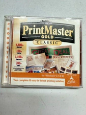 Softkey PrintMaster Gold Classic for Windows 3.1 & 95 PC CD picture