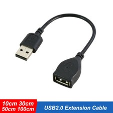 USB2.0 Extension Cable A Male to A Female Data Charger Lead 10cm 30cm 50cm 100cm picture