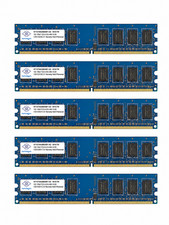 Nanya Lot 5 1GB PC2-6400U-666-13-D1.800PC Desktop Memory MM099010ZE.X2 picture
