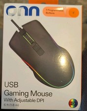 Onn. Gaming Mouse Wired - USB 6 ft Cable - With LED Lighting Effects picture