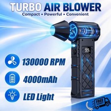 Electric Air Duster,130000RPM Compressed Air Duster with 2 LED Light for Home，r picture