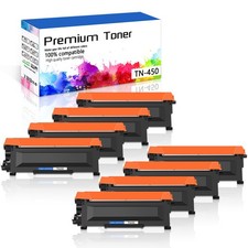 8PK TN450 420 Black Toner Cartridge for Brother MFC-7860DW 7360N HL-2240 2270DW picture