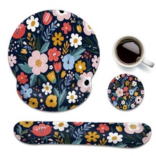 Cute Wrist Rest Pad 3 Piece Set with Keyboard Rest and Coaster picture
